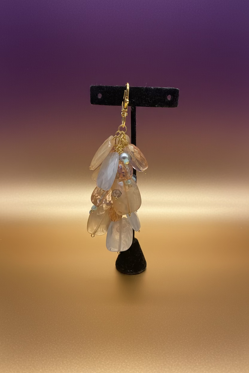 Classy cluster purse charm