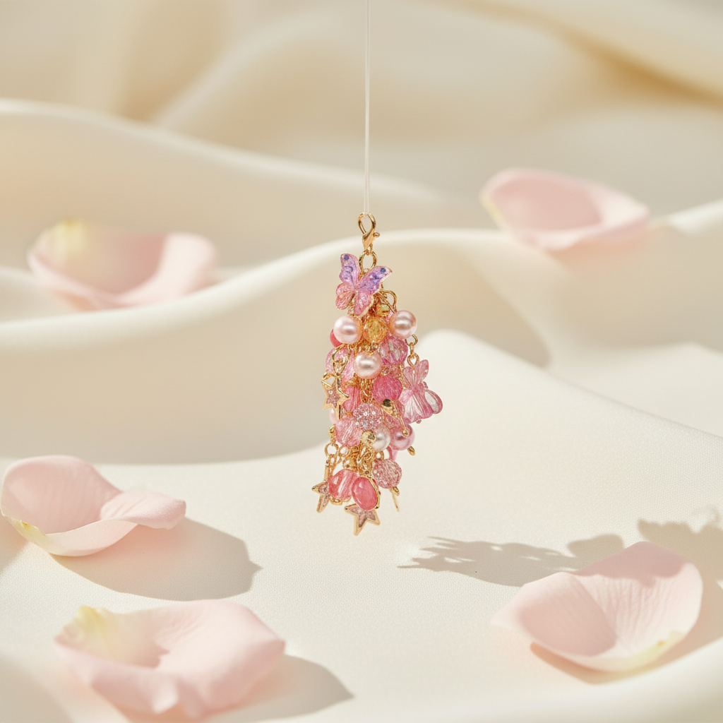 Classy pink purse charm