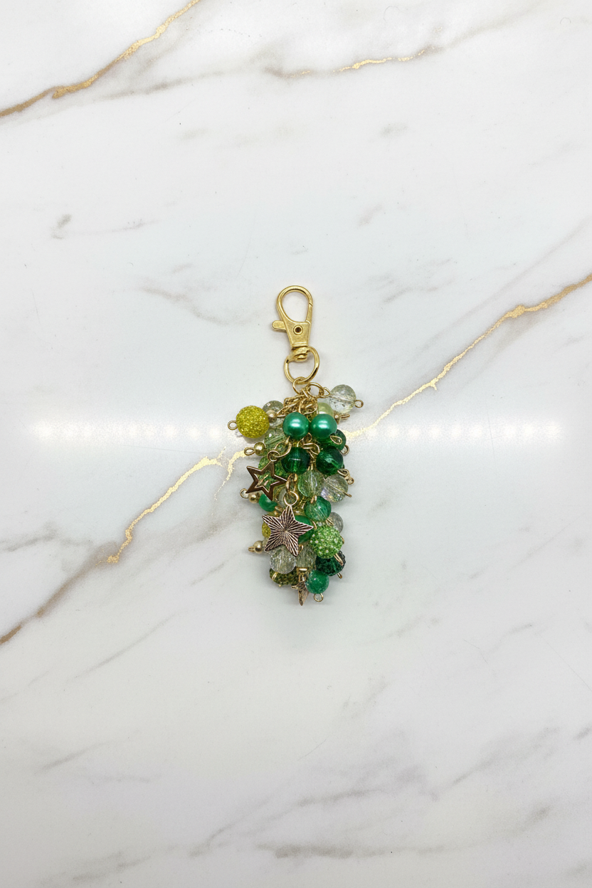 Classy green purse charm