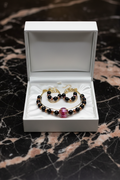 Classy earring and bracelet set