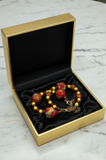 Funky red banana bracelet