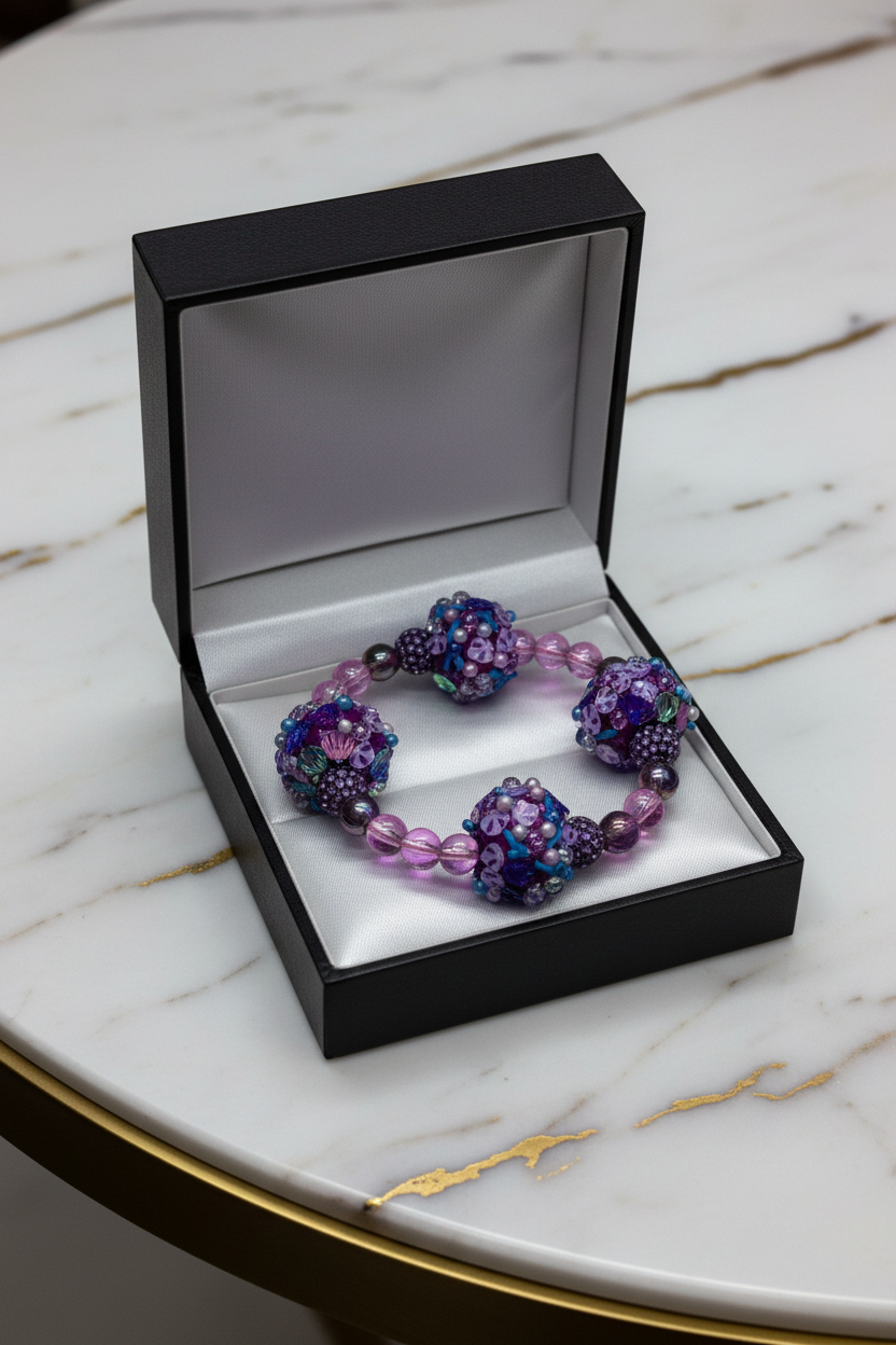 Purple royalty funky bracelet
