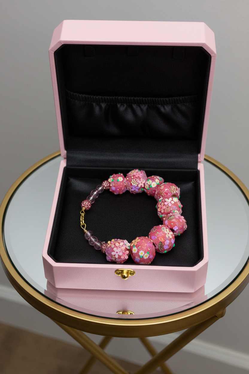Strawberry funky shortcake bracelet (Medium)and (small )