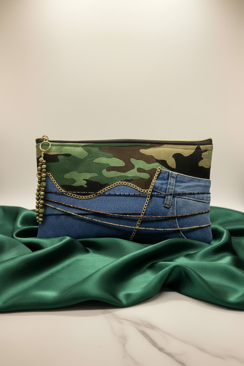 Army clutch bag