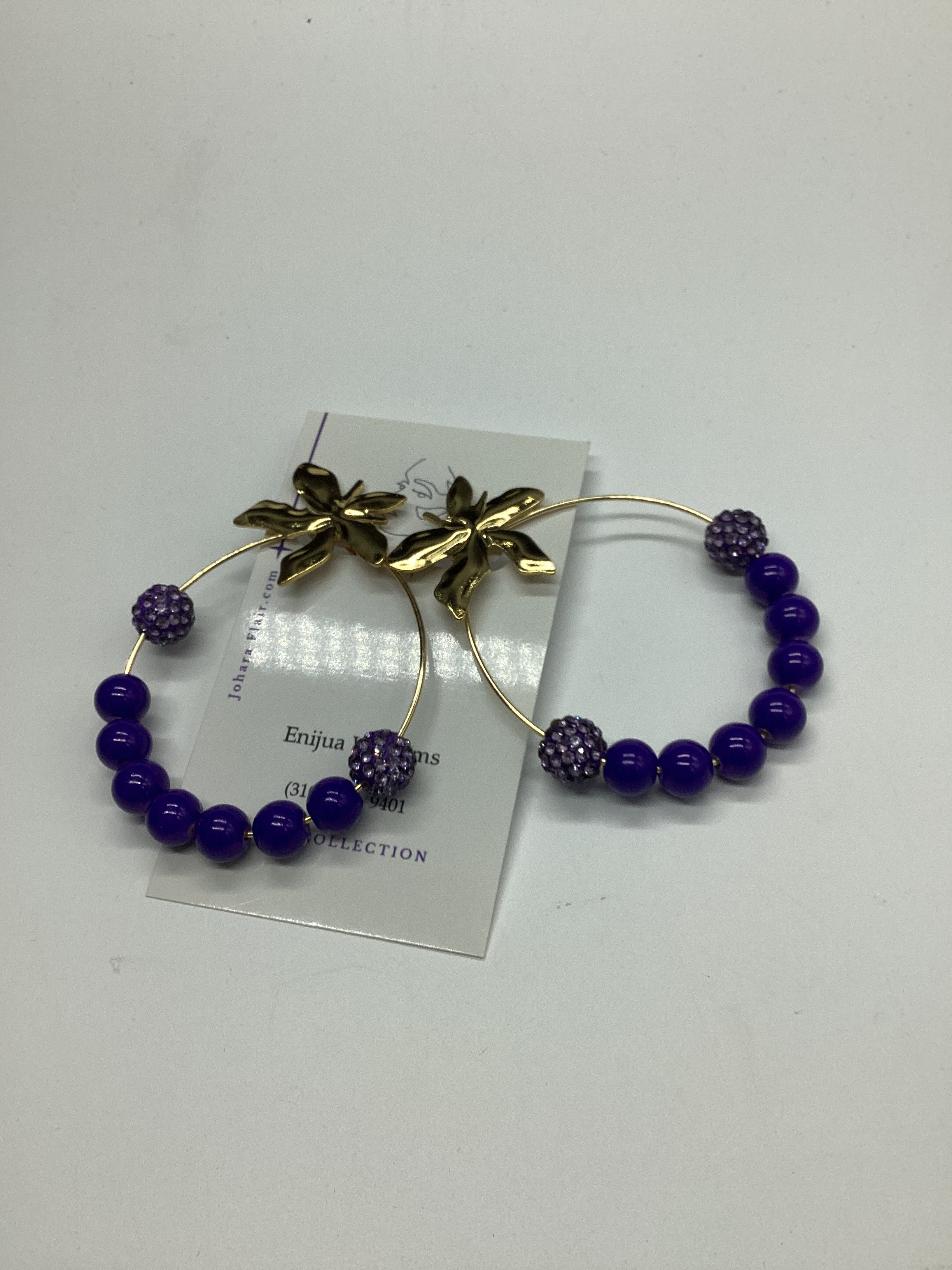 Glistening grapes earrings