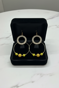 Classic yellow earrings