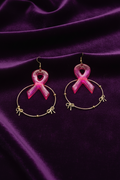 F cancer earrings