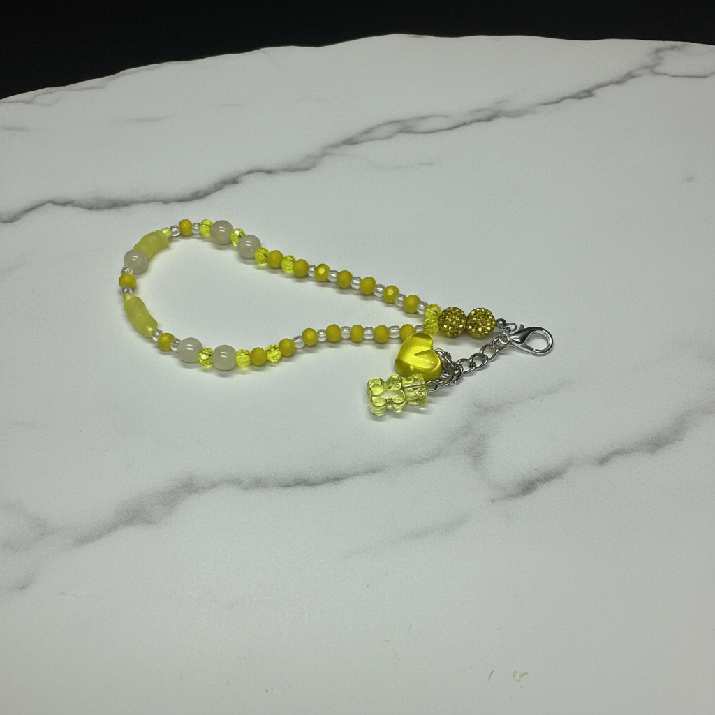 Manic Yellow Purse Charm – Luxury Editorial